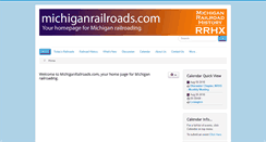 Desktop Screenshot of michiganrailroads.com