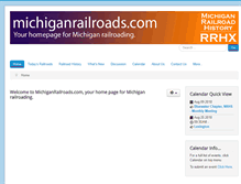 Tablet Screenshot of michiganrailroads.com